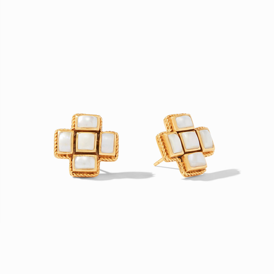 Savoy Stud Gold FW  Pearl