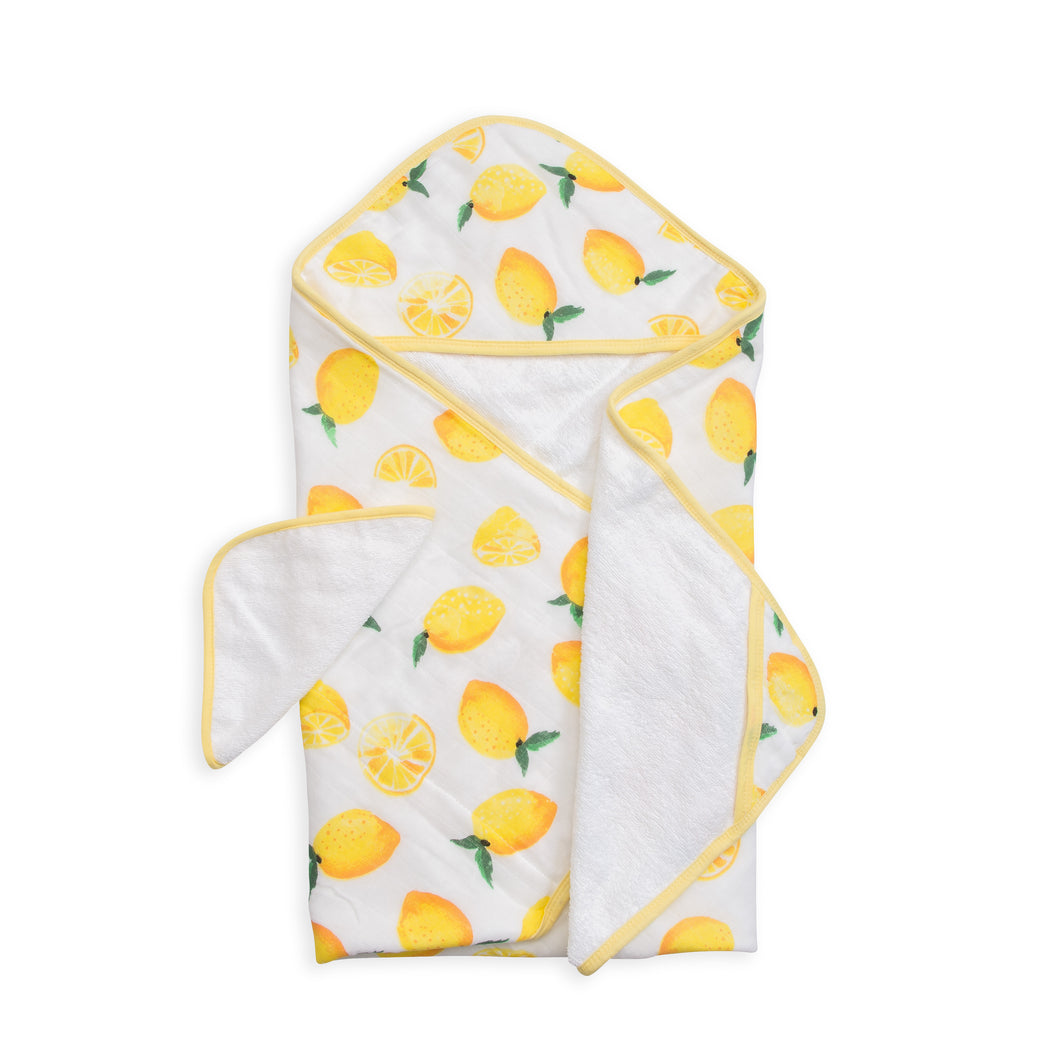 Lemon - Cotton Hooded Towel and Wash Cloth