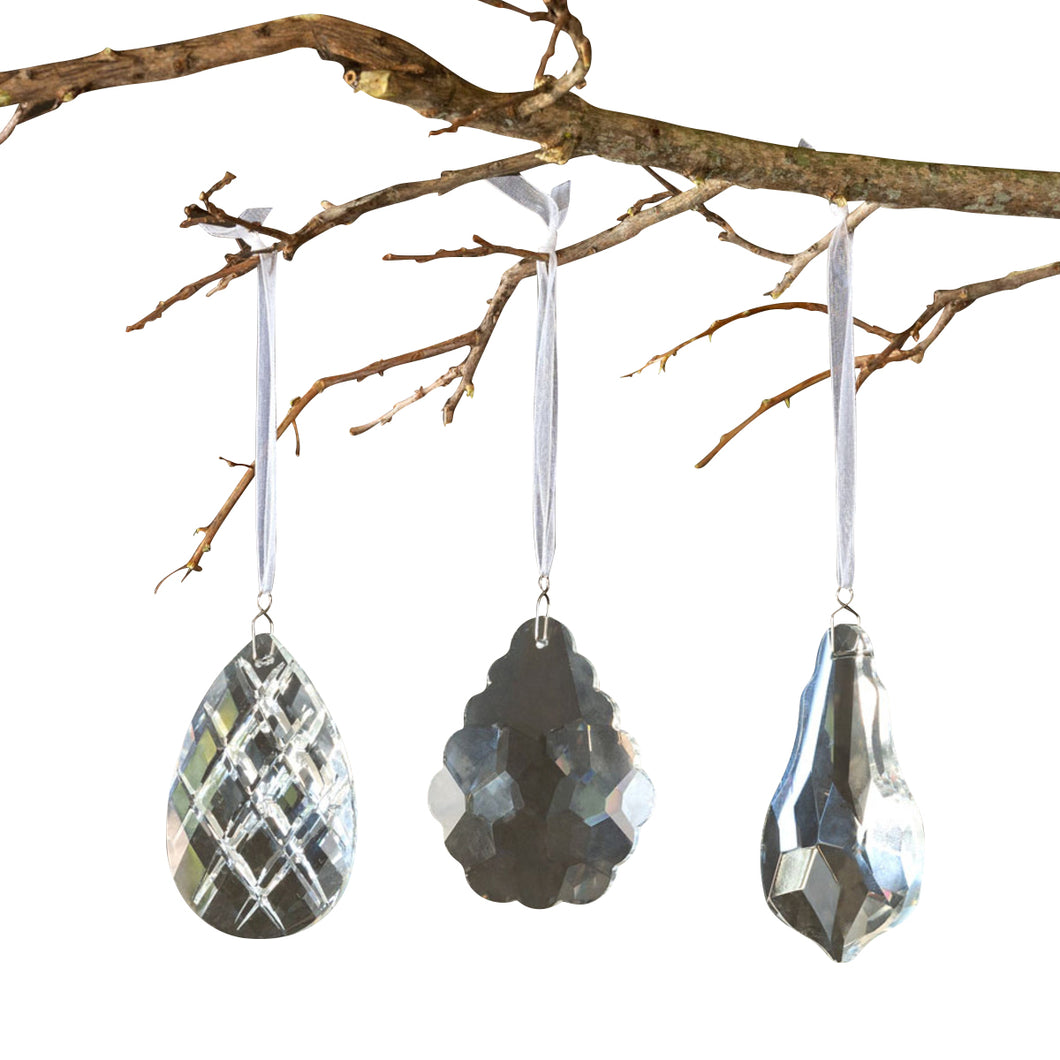 Crystal Drop Ornaments - Medium