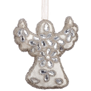 Embroidered Jewel Angel Ornament