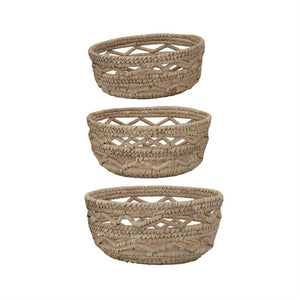 Decorative Round Grass Basket