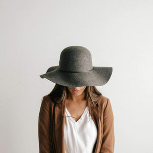Annabella Floppy Hat - Heather Grey