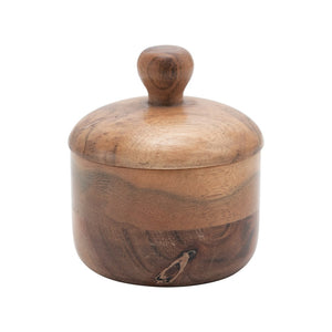 Acacia Wood Jar