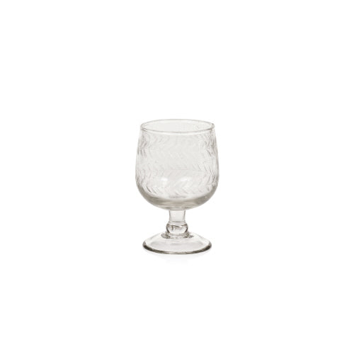 Tuscan Hand Made & Etched White Wine Glass