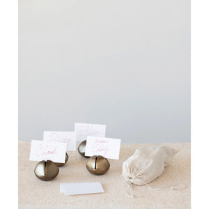Metal Bell Place Card Holders